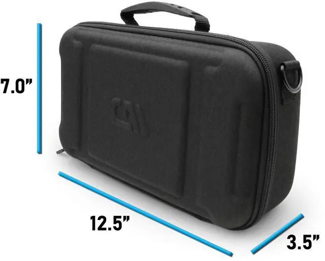 Alt view image 5 of 7 - Travel Case Compatible with Audio-technica AT-SB727 Portable Turntable Sound Burger Vinyl Record Player - Includes Carry Case Only with Handle and Shoulder Strap, Black
