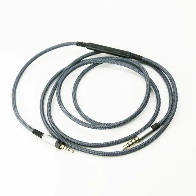 Alt view image 2 of 6 - Headphone Cord Audio Cable for Sennheiser HD4.40, HD 4.40 BT, HD4.50, HD 4.50 BTNC, HD4.30i, HD400S Headphone, Remote Volume Control Inline Mic for for Apple Devices