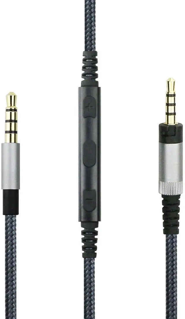 Main image of Headphone Cord Audio Cable for Sennheiser HD4.40, HD 4.40 BT, HD4.50, HD 4.50 BTNC, HD4.30i, HD400S Headphone, Remote Volume Control Inline Mic for for Apple Devices
