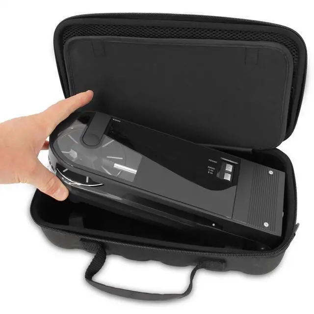 Alt view image 3 of 7 - Travel Case Compatible with Audio-technica AT-SB727 Portable Turntable Sound Burger Vinyl Record Player - Includes Carry Case Only with Handle and Shoulder Strap, Black