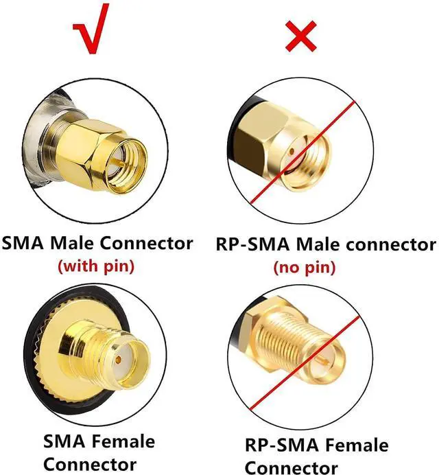 Alt view image 4 of 7 - 10FT KMR400 SMA Male to SMA Female Low-Loss Coax Cable for 3G 4G LTE, 5G Modems/Routers, Ham, ADS-B, SDR, GPS