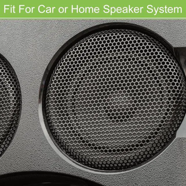 Alt view image 3 of 7 - Universal 5.5 Inch Speaker Grills Mesh for Audio Subwoofer Black | 152x6.5mm Grille without Frame, Pack of 2