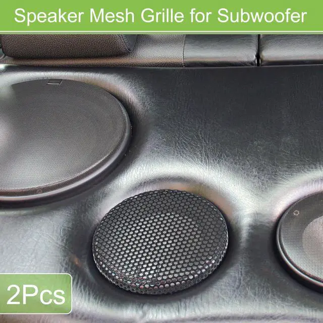 Alt view image 2 of 7 - Universal 5.5 Inch Speaker Grills Mesh for Audio Subwoofer Black | 152x6.5mm Grille without Frame, Pack of 2