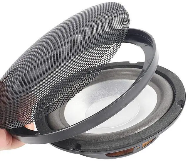 Alt view image 2 of 5 - 1Pair Universal Car Speaker Grille Metal Speaker Protective Cover Loudspeaker Accessories 6x9 Grille Speak