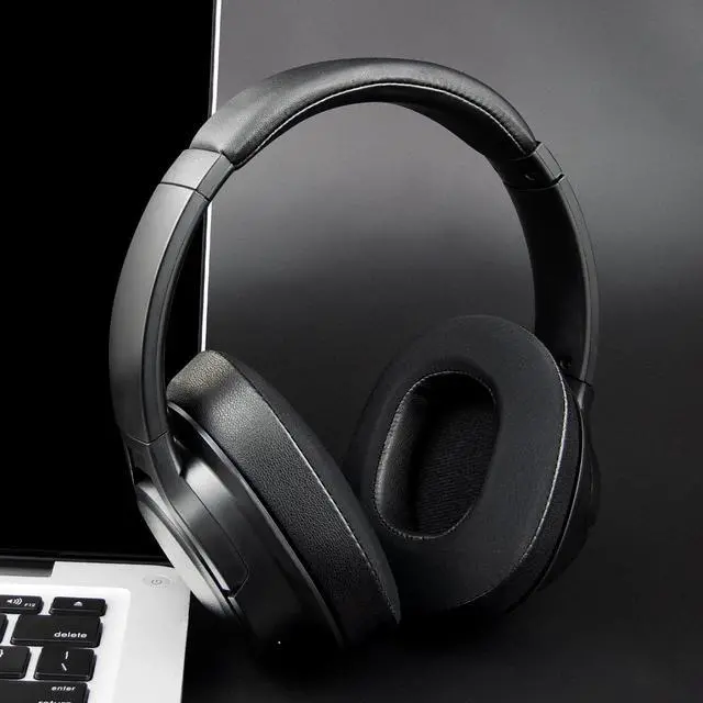 Alt view image 3 of 7 - Cooling-Gel Replacement Earpads for Mpow H7 Bluetooth Headphones, Ear Pads Cushions with Ice Silk Fabric, Noise Isolation Foam - Black
