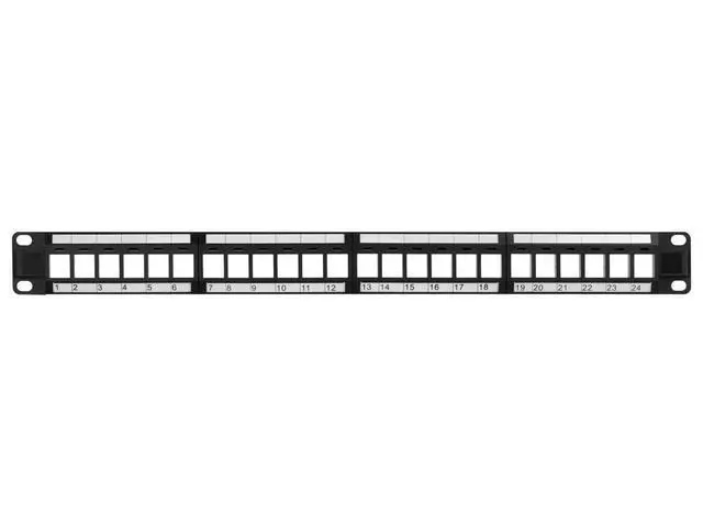 Alt view image 3 of 3 - Keystone Jack Panel, 24 ports