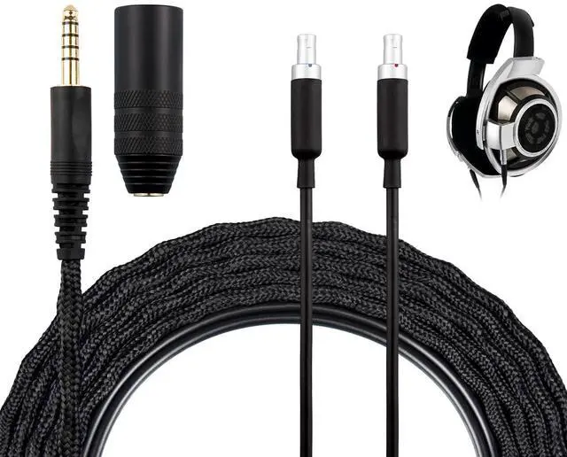 Main image of Cable for Sennheiser HD800/HD800S/HD820 - XLR Plug | 6N OCC Copper + Silver-Plated OCC, 3 m/10 ft, 4.4 mm Plug & XLR Connector