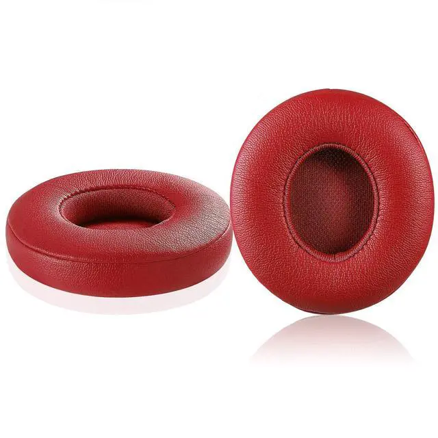 Main image of Solo 2.0 Wired Replacement Earpads, Memory Foam Ear Cushion Cover for Beats Solo 2.0 Wired On Ear Headphones by Dr. Dre ONLY, (Does NOT FIT Solo 2.0/3.0 Wireless) (Red)