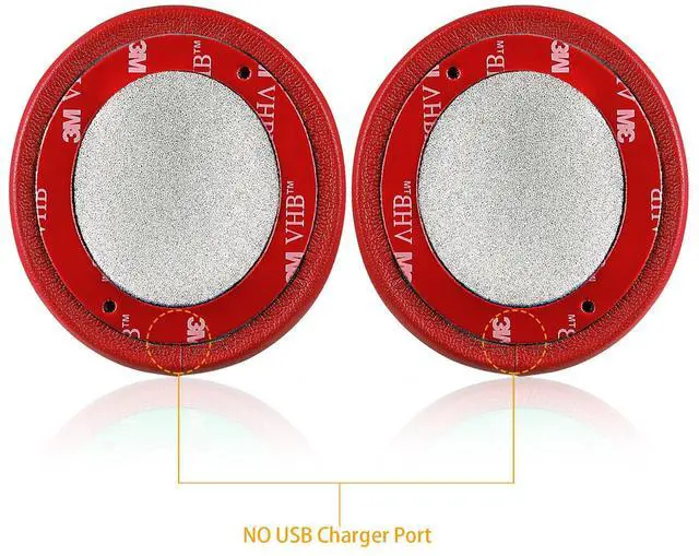 Alt view image 3 of 6 - Solo 2.0 Wired Replacement Earpads, Memory Foam Ear Cushion Cover for Beats Solo 2.0 Wired On Ear Headphones by Dr. Dre ONLY, (Does NOT FIT Solo 2.0/3.0 Wireless) (Red)