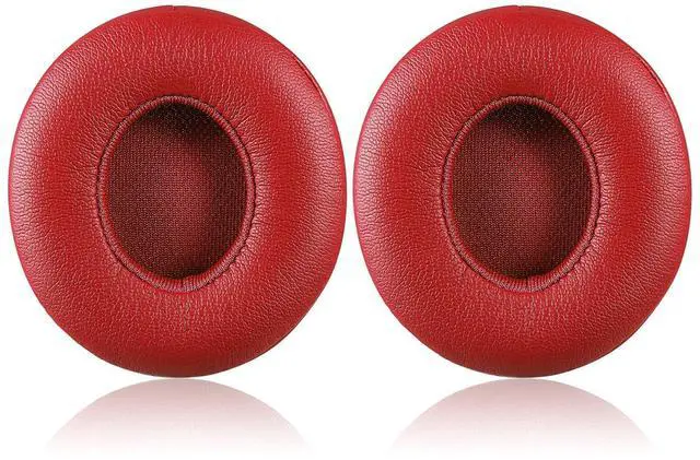 Alt view image 4 of 6 - Solo 2.0 Wired Replacement Earpads, Memory Foam Ear Cushion Cover for Beats Solo 2.0 Wired On Ear Headphones by Dr. Dre ONLY, (Does NOT FIT Solo 2.0/3.0 Wireless) (Red)