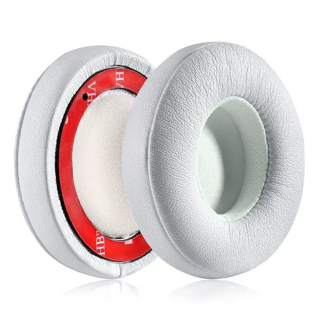 Alt view image 5 of 6 - Solo 2.0 Wired Replacement Earpads, Memory Foam Ear Cushion Cover for Beats Solo 2.0 Wired On Ear Headphones by Dr. Dre ONLY, (Does NOT FIT Solo 2.0/3.0 Wireless) (White)