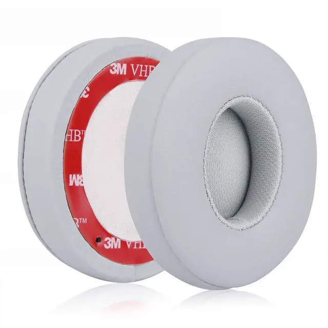 Alt view image 5 of 6 - Solo 2.0 Wired Replacement Earpads, Memory Foam Ear Cushion Cover for Beats Solo 2.0 Wired On Ear Headphones by Dr. Dre ONLY, (Does NOT FIT Solo 2.0/3.0 Wireless) (Grey)