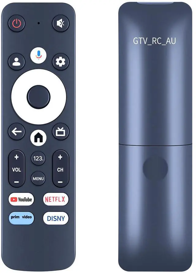 Main image of Voice Remote Replacement for EKO Google TV K320UGT K400UGT K550UGT | Compatible With Element Smart TV E300AD32G E650AE55G E650AE65G, Voice Control, Easy Pairing, 4 Dedicated Shortcut Buttons