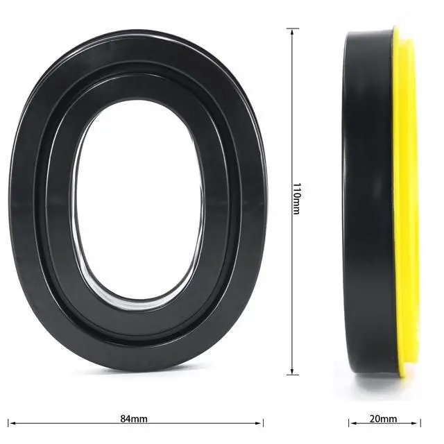 Alt view image 6 of 7 - Silicone Gel Earpads for 3M WorkTunes(90543, 90544, 90542)-Yellow | Also for Peltor Sport(Tactical TAC 100/300/500, 90565, 90566, 97040, 97041, 97042)High-Density Noise Isolation Foam
