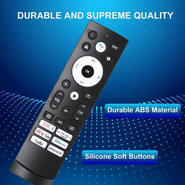 Alt view image 7 of 7 - Pack of 2 for Hisense TV Remote Replacement, Compatible with Hisense Google UHD ULED QLED 4K Smart TVs