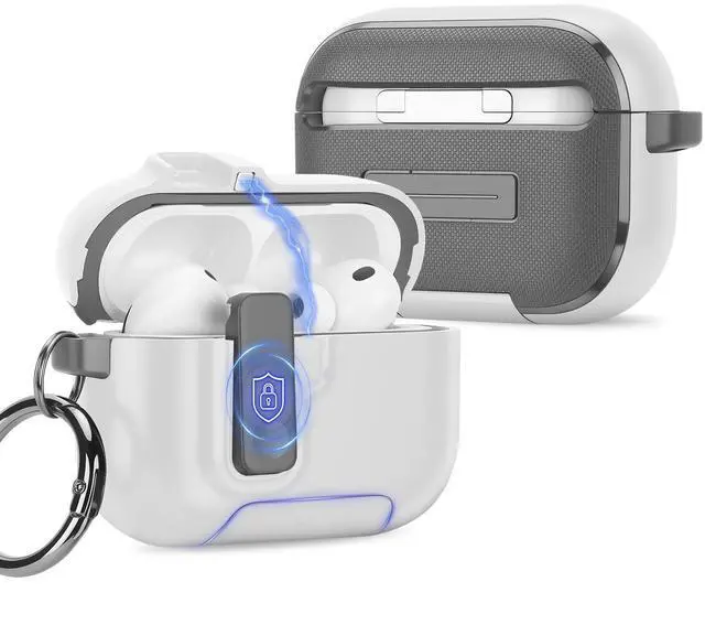 Main image of Compatible with AirPods Pro 3 Case with Phone Stand, Precise Fit Design for Apple AirPods Pro 3rd Cover (White)