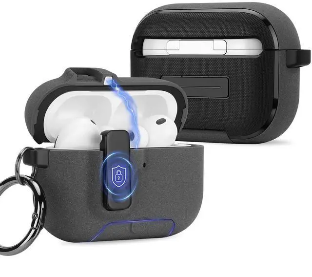 Main image of Compatible with AirPods Pro 3 Case with Phone Stand, Precise Fit Design for Apple AirPods Pro 3rd Cover (Sand Stone)