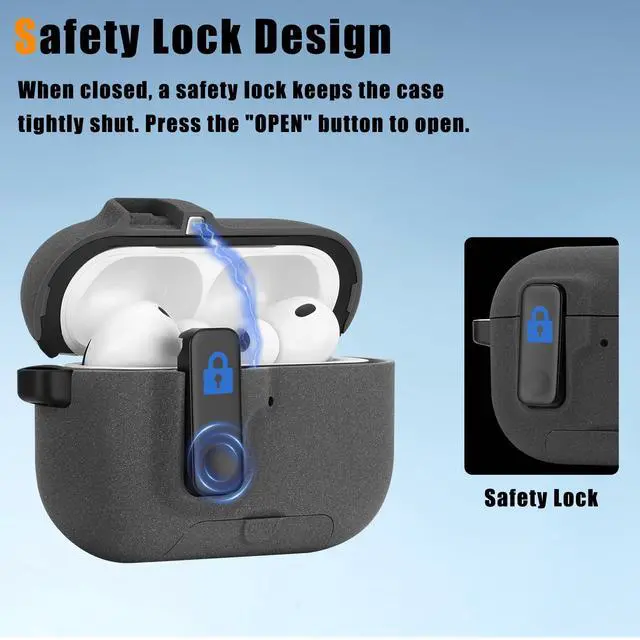Alt view image 4 of 6 - Compatible with AirPods Pro 3 Case with Phone Stand, Precise Fit Design for Apple AirPods Pro 3rd Cover (Sand Stone)