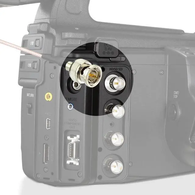Alt view image 4 of 6 - SDI Cable 3ft 2-Pack 75 Ohm BNC Male to BNC Female Bulkhead Cable | Thin RG179 SDI Video Cables Flexible for HD-SDI 3G-SDI Camera Monitor Converter CCTV Broadcast Recorder