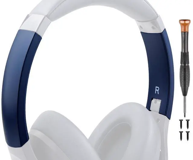 Main image of Headband Side Cover Slider Outer & Inner for Anker Soundcore Life 2 (Not fit Life 2 Neo)/Q20/Q20+/Q20I/Q20BT Headphones, Replacement Head Band Repair Part Accessories Kit - Blue