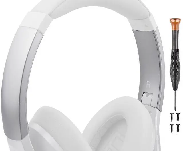 Main image of Headband Side Cover Slider Outer & Inner for Anker Soundcore Life 2 (Not fit Life 2 Neo)/Q20/Q20+/Q20I/Q20BT Headphones, Replacement Head Band Repair Part Accessories Kit - Silver