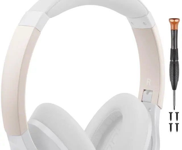 Main image of Headband Side Cover Slider Outer & Inner for Anker Soundcore Life 2 (Not fit Life 2 Neo)/Q20/Q20+/Q20I/Q20BT Headphones, Replacement Head Band Repair Part Accessories Kit - Gold