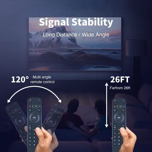 Alt view image 5 of 5 - Replacement Remote forTVIP tvip 405/416/525/605/705/706/SBOX 300 Box | Easy pairing,Responsive control