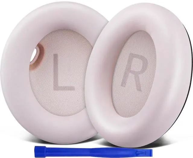 Main image of Earpads Replacement for Anker Soundcore Space One (S1) Headphones, Not for Space One Pro, Ear Pads Cushions with Softer Protein Leather, Noise Isolation Foam - Pink