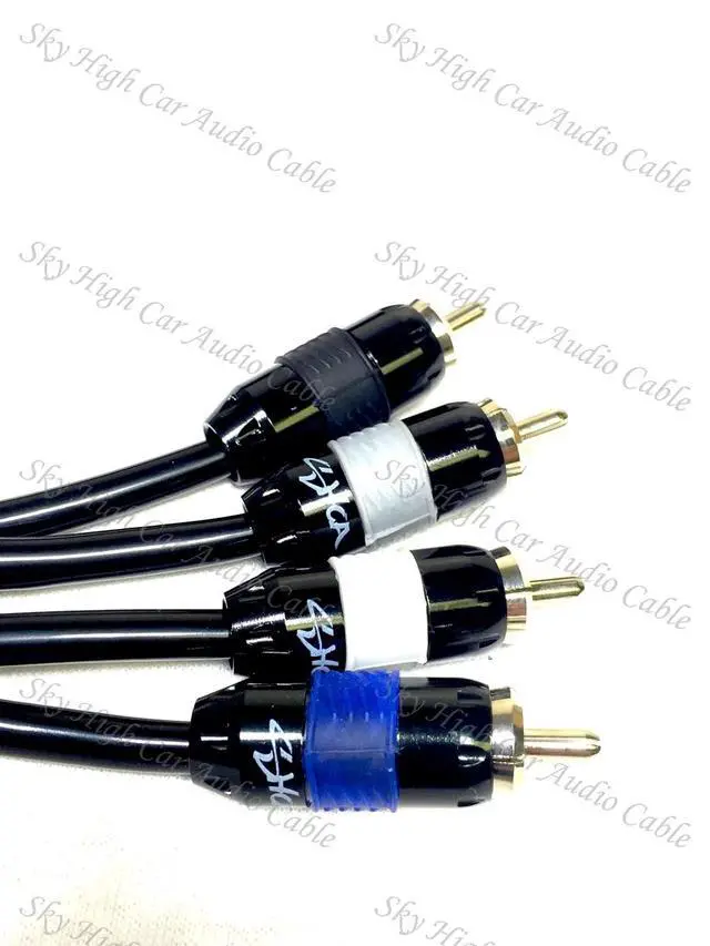 Alt view image 2 of 6 - Premium 4-Channel RCA Cable - 12ft