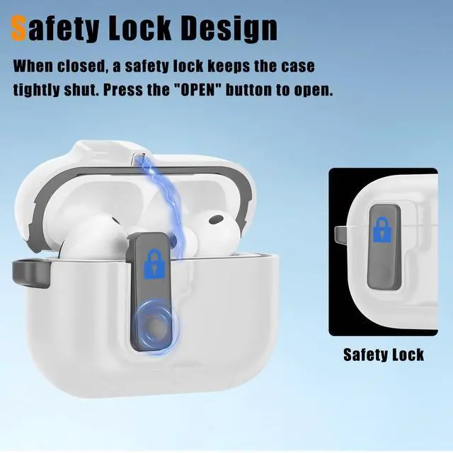 Alt view image 4 of 6 - Compatible with AirPods Pro 3 Case with Phone Stand, Precise Fit Design for Apple AirPods Pro 3rd Cover (White)