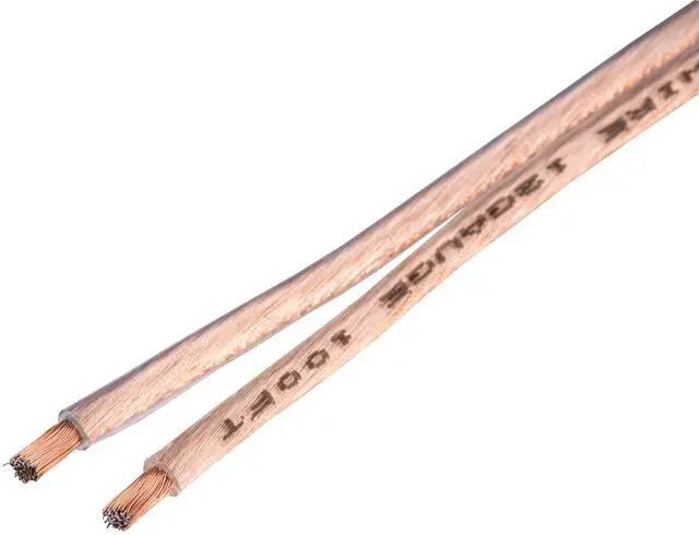 Alt view image 4 of 4 - Speaker Wire 12 Gauge 12/2 Conductors CCA (Copper Clad Aluminum) Transparent Low Voltage Clear Cable for Home Theater, Car Audio, LED and More 100ft