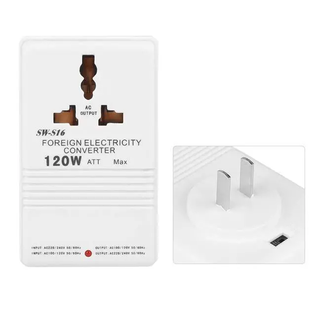 Alt view image 4 of 5 - 110V/120V to 220V/240V Converter, 70W Dual Channel Transformer Plugs 220V/240V to 110V/120V, Step up/Down Travel Adapter CN Standard Plug (Applicable Electrical Appliance: <70w)
