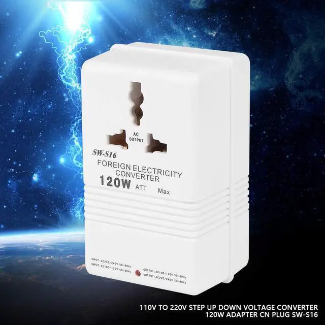 Alt view image 5 of 5 - 110V/120V to 220V/240V Converter, 70W Dual Channel Transformer Plugs 220V/240V to 110V/120V, Step up/Down Travel Adapter CN Standard Plug (Applicable Electrical Appliance: <70w)