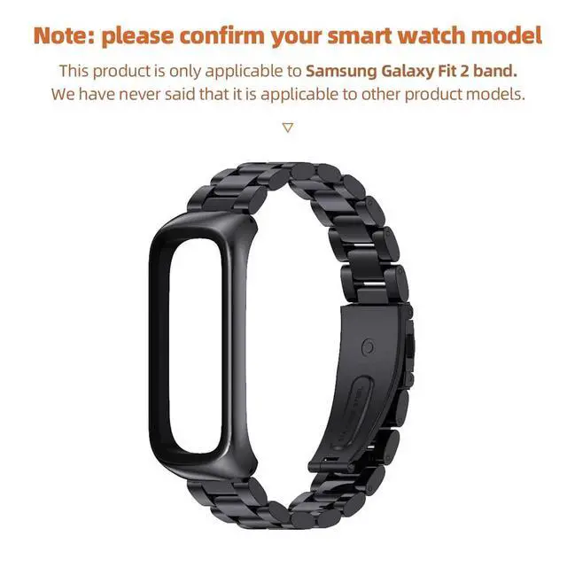 Alt view image 2 of 6 - Strap Compatible with Samsung Galaxy Fit 2 SM-R220 Bands for Women Men, Sport Straps Replacement Wristband Accessories for Samsung Galaxy Fit2