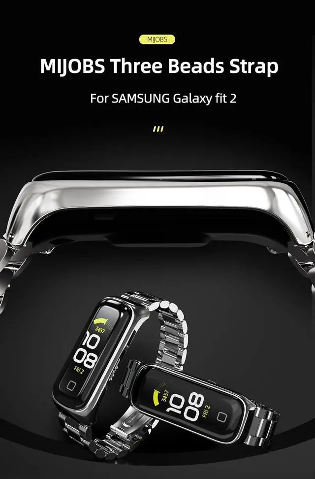 Alt view image 3 of 6 - Strap Compatible with Samsung Galaxy Fit 2 SM-R220 Bands for Women Men, Sport Straps Replacement Wristband Accessories for Samsung Galaxy Fit2