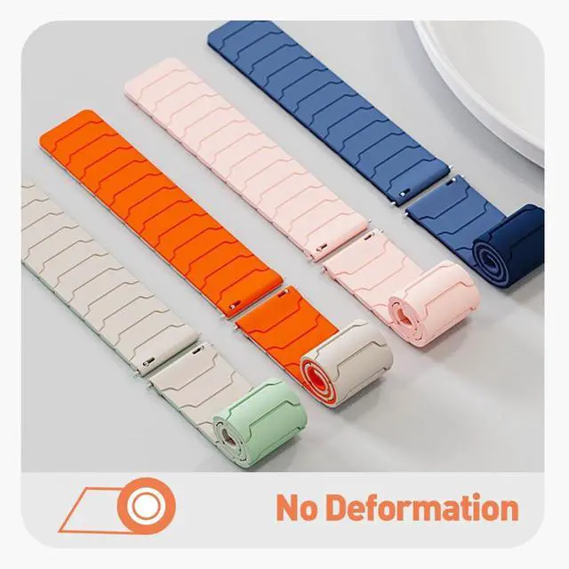 Alt view image 4 of 6 - Magnetic Watchband Compatible with Fitpolo AR-01, Silicone Sport Strong Magnet Strap for aeac AR-01 Smart Watch, for women