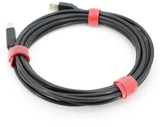 Alt view image 3 of 5 - 100pcs Reusable Fastening Cable Ties Adjustable Wire Management 8 Inch (Red)