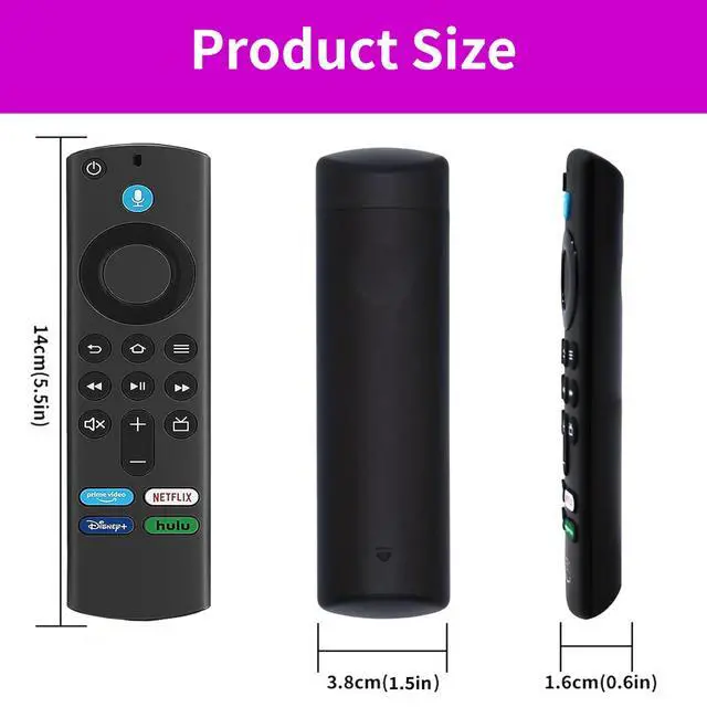 Alt view image 2 of 7 - Voice Remote Replacement (3rd Gen) Fit for All Fire-Series Smart TVs Cube/4K Max/4K/Stick/Stick Lite, Smart TV, Compatible Hisense, TCL, Insignia-Toshiba-Pioneer-Smart TV, Not for Roku/Sumsung