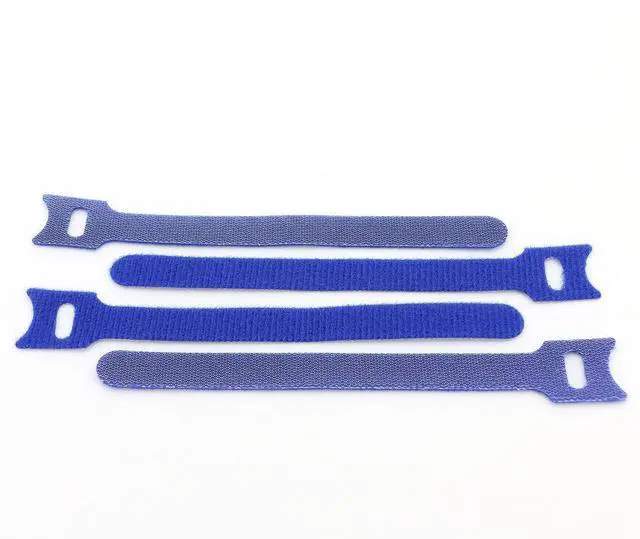 Alt view image 3 of 6 - 100pcs Reusable Fastening Cable Ties Adjustable Wire Management 8 Inch (Blue)