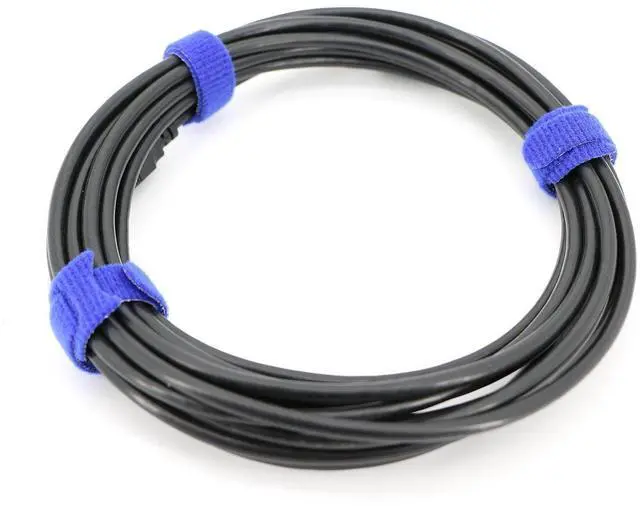 Alt view image 6 of 6 - 100pcs Reusable Fastening Cable Ties Adjustable Wire Management 8 Inch (Blue)