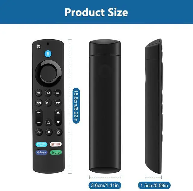 Alt view image 7 of 7 - Voice Remote Control for Fire Series (1st/2nd/3rd Gen), Stick (HD, 4K, 4K Max, Lite), Cube with Voice Control, Compatibility: Insignia, Toshiba, Pioneer, Omni Smart TVs