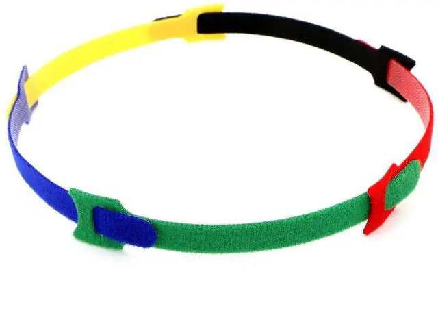 Alt view image 5 of 5 - 100pcs Reusable Fastening Cable Ties Adjustable Wire Management 8 Inch (Green)