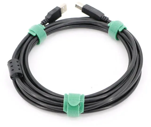 Alt view image 3 of 5 - 100pcs Reusable Fastening Cable Ties Adjustable Wire Management 8 Inch (Green)