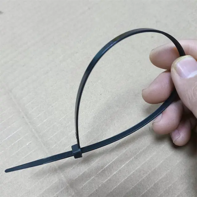 Alt view image 5 of 6 - 1000 pcs 8 inch Black Nylon Self-Locking Cable Ties, 40 LBS Tensile Strength, UV Resistant, Waterproof