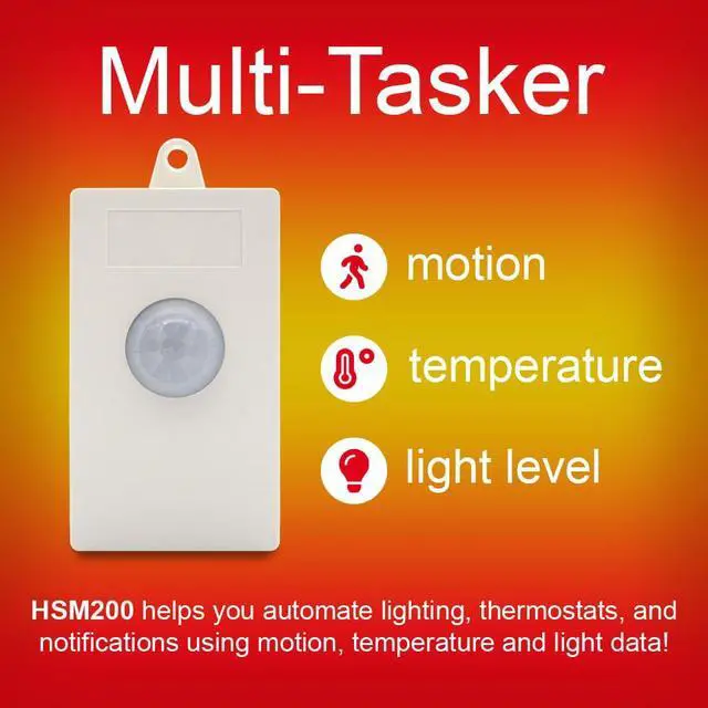 Alt view image 3 of 5 - Smart Motion, Temperature & Light Sensor (HSM200), AC Powered, Z-Wave Plus Technology, Includes Programmable RGB LED Indicator, Compatible with, Home Assistant & Hubitat (1-Pack)