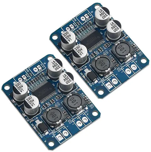 Main image of 2Pcs TPA3118 Single Channel Digital Audio Power Amplifier Board Module 1X60W DC 12V-24V Converter for Audio System DIY Speakers
