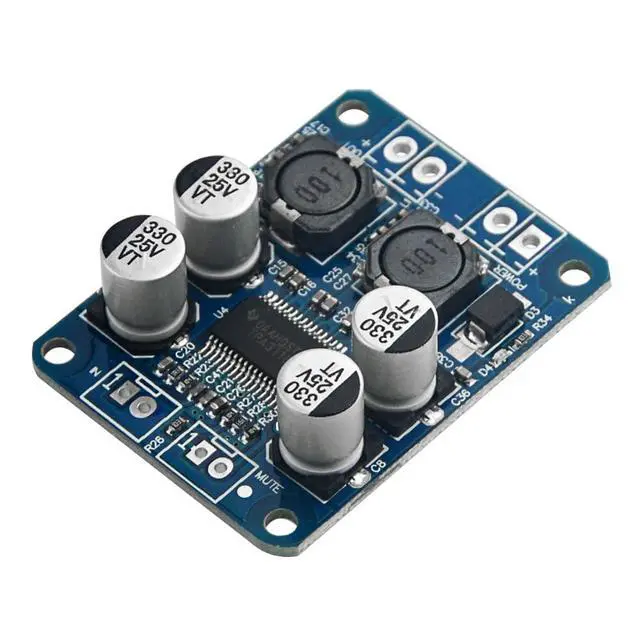 Alt view image 3 of 6 - 2Pcs TPA3118 Single Channel Digital Audio Power Amplifier Board Module 1X60W DC 12V-24V Converter for Audio System DIY Speakers