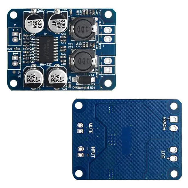 Alt view image 4 of 6 - 2Pcs TPA3118 Single Channel Digital Audio Power Amplifier Board Module 1X60W DC 12V-24V Converter for Audio System DIY Speakers