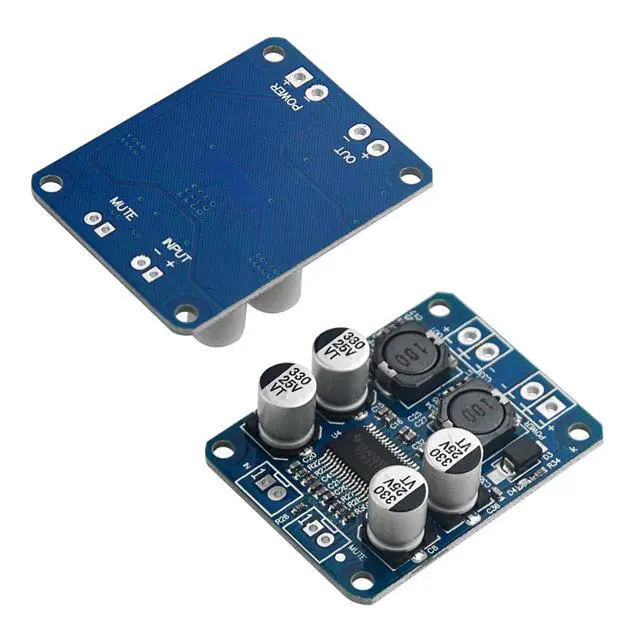 Alt view image 6 of 6 - 2Pcs TPA3118 Single Channel Digital Audio Power Amplifier Board Module 1X60W DC 12V-24V Converter for Audio System DIY Speakers