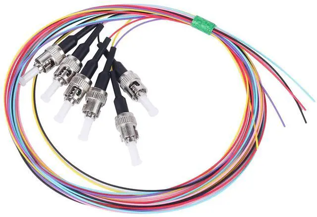 Alt view image 6 of 7 - 2-Pack ST-UPC 6 Simplex 6 Port Wall Mount Fiber Enclosure with Splice Tray Singlemode ST-UPC Kit (Includes 1.2 Meter Pigtail and Fiber Coupler)